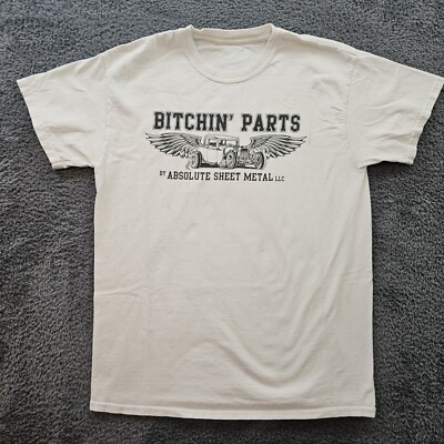 #ad #ad Bitchin Parts Auto Parts Hot Rod T Shirt Men M *Small Stain $9.99