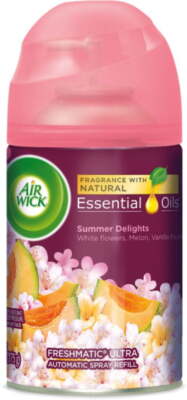 Air Wick Automatic Air Freshener Spray Summer Delights Melon & Vanilla Scent pk6