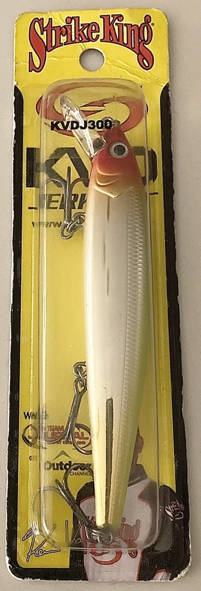 STRIKE KING KVD J-300 JERKBAITS CLOWN COLOR NIP | eBay