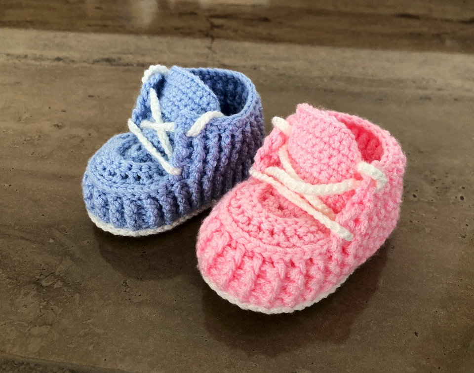Вязание крючком baby boy shoes, новорожденного ребенка пинетки, подарки для новой мамы недоношенных крючком - Изображение 4 из 4