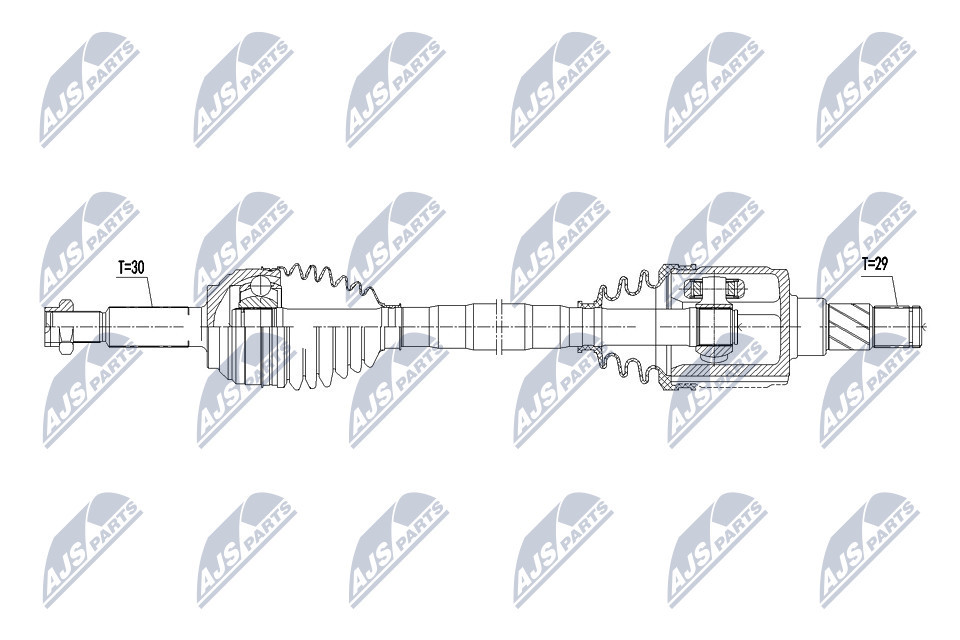 NPW-CH-078 NTY Drive Shaft for TESLA
