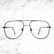 Luxottica neil Eyeglasses Frames black Square Full Rim 58-17-145
