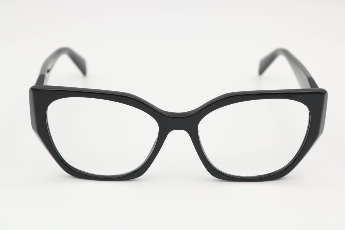 Prada VPR 18W 1Ab-101 Black Cat Eye Eyeglasses Frames 54-17-145 | eBay