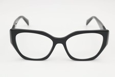 Prada VPR 18W 1Ab-101 Black Cat Eye Eyeglasses Frames 54-17-145