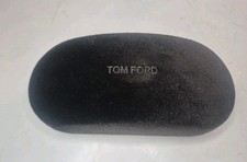 Tom Ford Eyeglass Case Black Velvet Velour With Cleaning Cloth Brown Inside