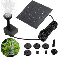 Solar Pond Pump Power Fountain Submersible Water Garden Pool Feature Kit Panel