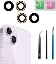 2pcs Set Rear Back Camera Glass Lens Replacement for iPhone 14 for iPhone 14