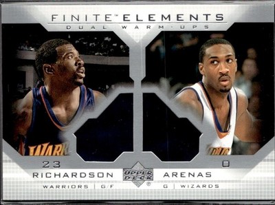 Finite Elements Warm-Ups Jason Richardson Gilbert Arenas Upper Deck MEM Patch