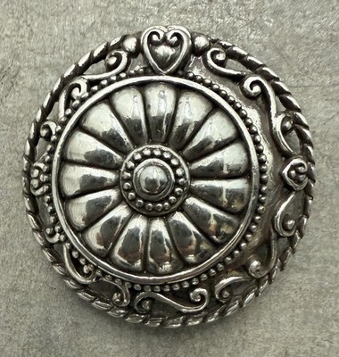 Vintage Brighton Jewelry Perfume Compact with Solid  Perfume  Love 