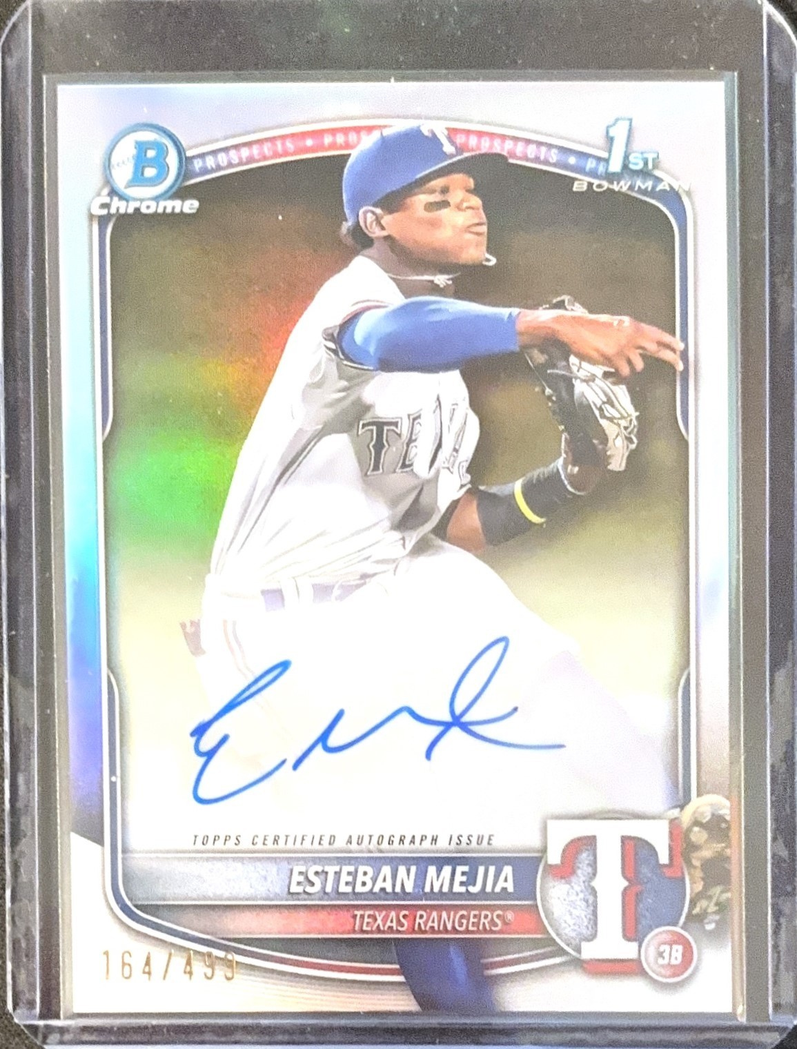2025 Bowman Chrome Esteban Mejia Refractor Autograph /499 #CPA-EM (AU, RC)