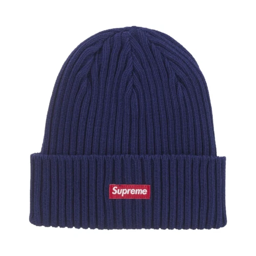 Supreme Overdyed Beanie Navy SS25