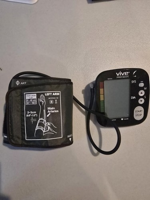 #ad Vive Precision Upper Arm Blood Pressure Monitor Adult Large Cuff Model: DMD1001 $15.00