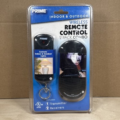 Prime Indoor & Outdoor Wireless Remote Control 2 Pack Combo #TNRC3001