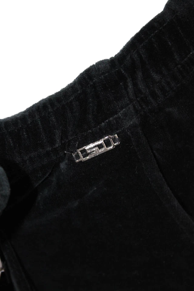 St. John Sport Womens Velvet Elastoc Waist High-Rise Sweatpants Black Size M - Image 4 of 4