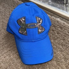 Under armor youth blue SnapBack camo brim Adjustable strap Camouflage Kid Hat