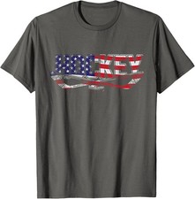 Patriotic Hockey Player Hockey Sticks USA Flag Ice Unisex T-Shirt