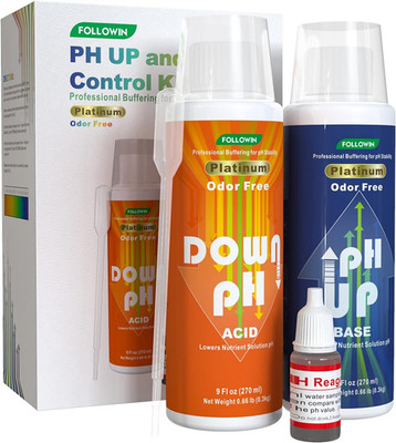 Ph up and down Control Kit for Hydroponics, Soil Gardens & Aquariums - Concentra