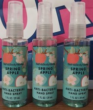 Set of 3 Bath & Body Works Spring Apple Hand Sanitizer Spray 1 oz