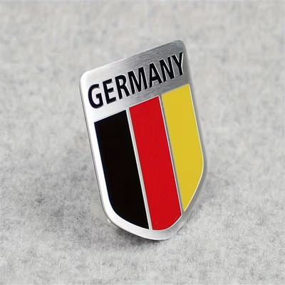 3D Deutsche Flagge, Germany Abziehbild für das Auto und Motorrad. Überall