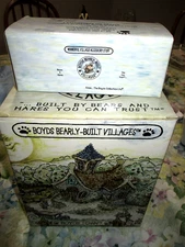 Boyds Bearly Built Villages Edmunds Hideaway & Accessories 19005 Year 2000