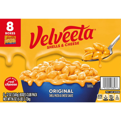 Velveeta Shells and Cheese Original Mac and Cheese Meal (12 oz., 8 pk.)