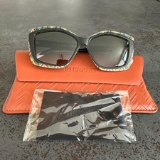 Missoni Women Sunglasses Cat eye design Zigzag pattern Frame Almost unused Italy