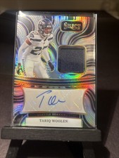 2024 Panini Select - Signature Memorabilia Tariq Woolen #SM-TWN Silve Prizm /199