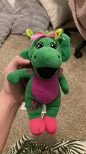 Fisher-Price Baby Bop Plush Barney  Friends Green Pink Small 2017