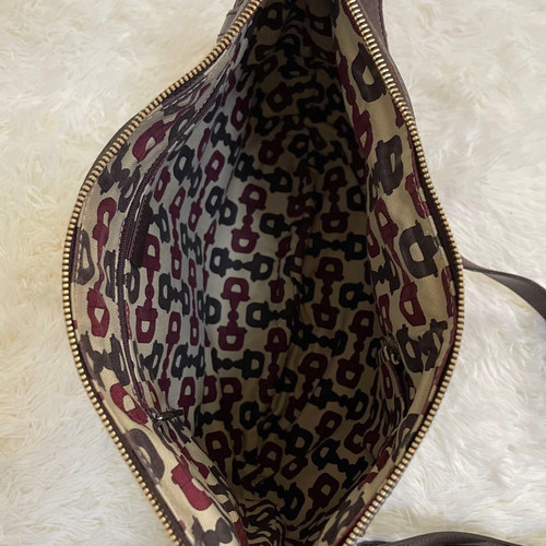 Gucci Guccissima Abbey D-Ring Leder Schultertasche Braun Crossbody Authentisch GC - Bild 13 von 15