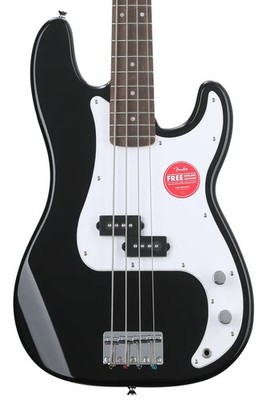 Squier Sonic Precision Bass - Black with Laurel Fingerboard
