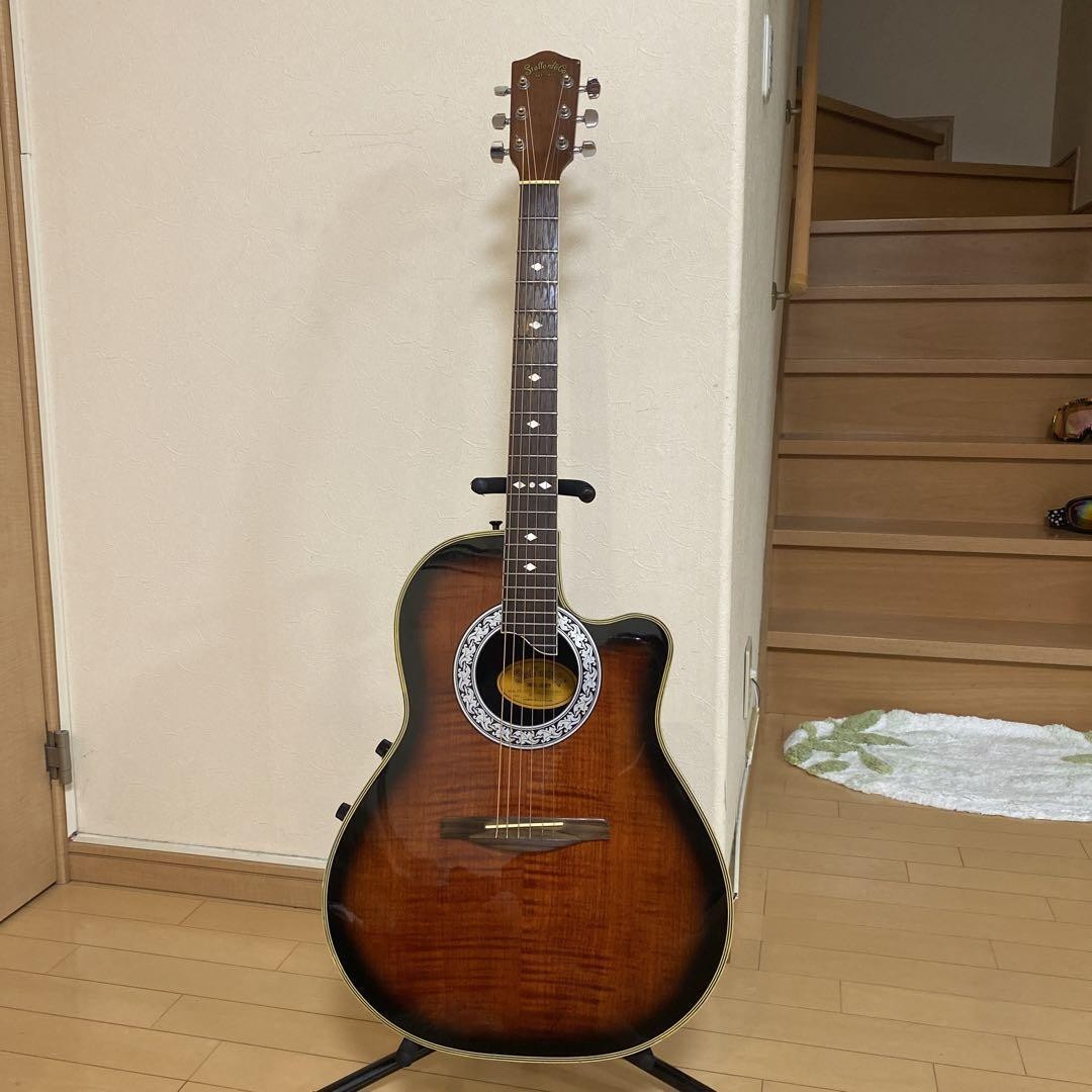 Electric Acoustic Guitar Stafford & Co. SE-350 BS Flamed Top | eBay