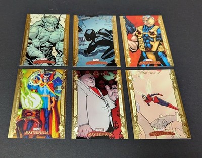 2007 MARVEL MASTERPIECES Gold Parallel Lot Of 6 Cards Cable The Wasp