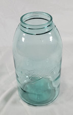 Ball Mason Jar Blue 1900-1910 Vintage Half Gallon Perfect Canning Centerpiece