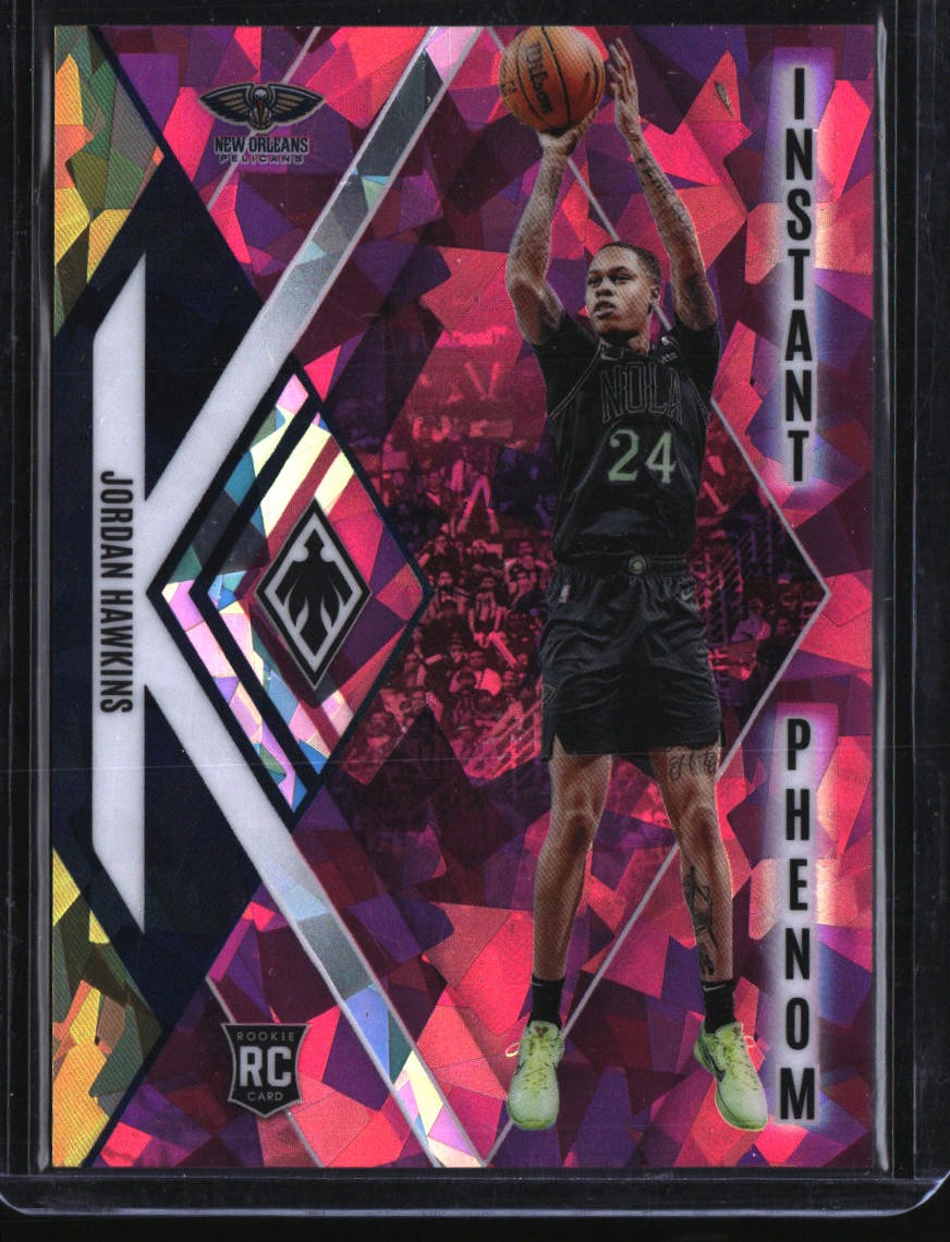 2023-24 Panini Phoenix #14 Jordan Hawkins Instant Phenom Phoenix Pink Ice #/25