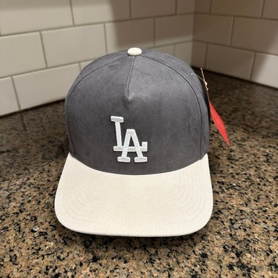 Los Angeles Dodgers Mitchell & Ness Pro Pinch Hat Snapback Gray Suede Bill New