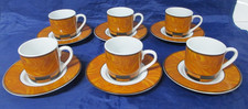 Set 6 Coffee Demitasse Cup  Saucer Nice set