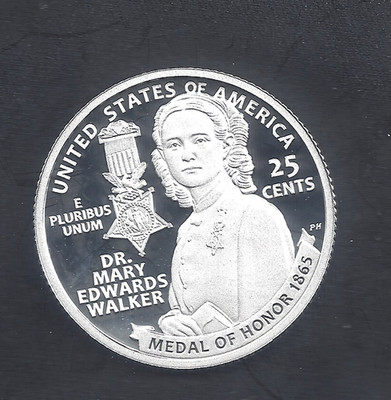 2024-S Silver Proof U.S. Quarter DR. MARY EDWARDS WALKER - .999 Silver