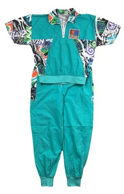 Vintage Platts Surf Skate RARE Art Colorful 1980s 1990s 2 Piece Track Suit Set