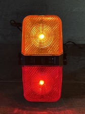 Vintage Red Amber Emergency Motion Light - Power Cord Included -works Great