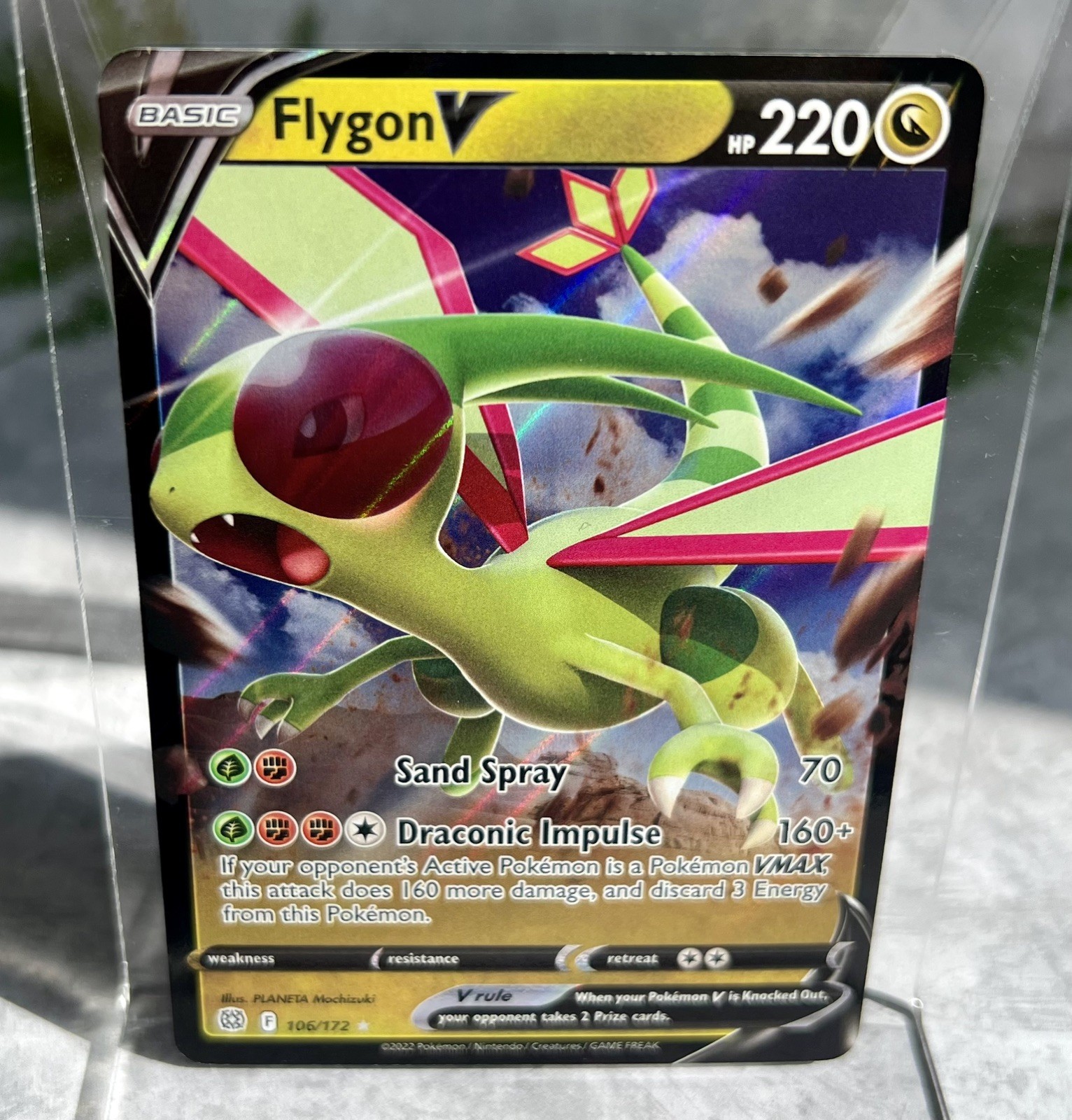 Pokemon TCG  Brilliant Stars (SWSH09): Flygon V 106/172 FOIL NM