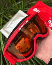 Supreme x Smith Snowboard Ski Goggles Red FW15 Colorway Limited Edition 2026 New