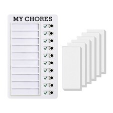 Chore Chart for Kids, Portable Chore Chart Checklist Schedule Board with 60 Card
