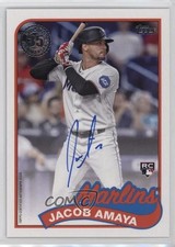 2024 Topps Series 1 1989 Topps Baseball Auto Jacob Amaya #89BA-JA Auto 1cc7