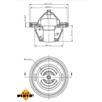 Thermostat KüHlmittel 91°C Passend FüR Opel Kadett