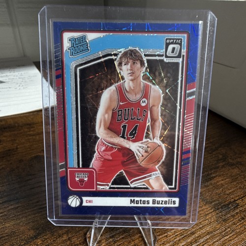 Panini 2024-25 Donruss Optic Prizm Rated Rookie Matas Buzelis #271 Blue Velocity
