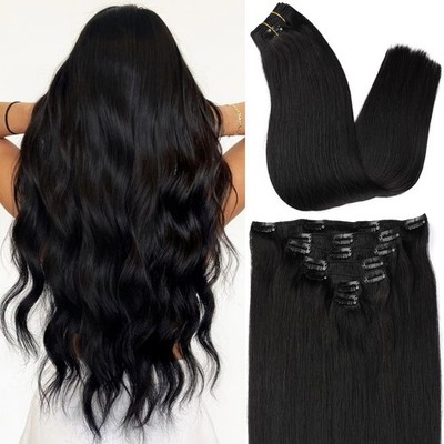 ORIGEN Clip In Human Hair Extensions Remy Seamless Full Head