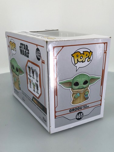 Funko POP! Figura de vinilo Star Wars The Mandalorian Grogu with Cookie #465 dañada - Imagen 9 de 14