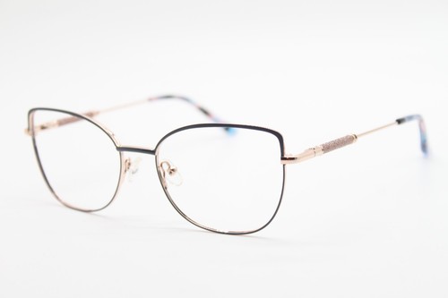 NEW ANN TAYLOR AT030 C02 ROSE GOLD BLUE AUTHENTIC EYEGLASSES 52-17