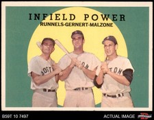 1959 Topps #519 Pete Runnels Infield Power Red Sox 6.5 - EX/MT+