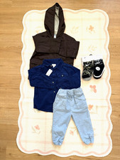 Baby Boy 12-24M Fall Winter Lot of 4 Hanna Andersson Jacket Pants Shirts Socks